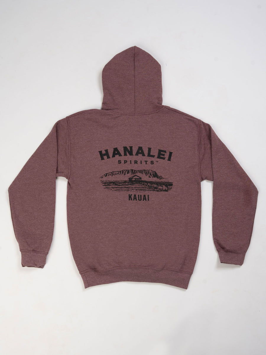 Hanalei Spirits Maroon Hoodie