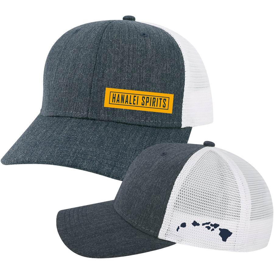 Surfs Up Navy & White Hanalei Spirits Trucker Hat