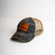 Load image into Gallery viewer, Trucker Hat with HSD Leather Patch and printed Hawaiian Island Chain
